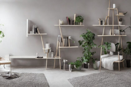 Minimalistisk hjørnehylde: Design og inspiration til et moderne hjem